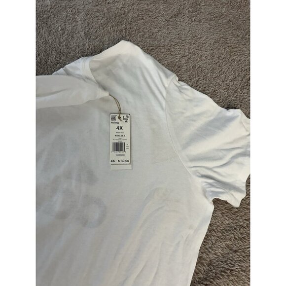 Adidas Womens Regular fit Short Sleeve Logo T-Shirt Shirt White Solid - Picture 11 of 11